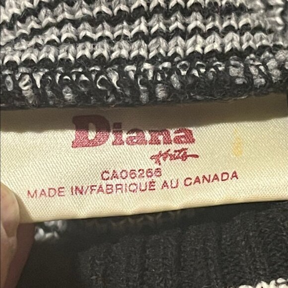 Georgio Romani Black Knit Pullover Sweater Geo Retro Pleather Details Men Large - Picture 7 of 8